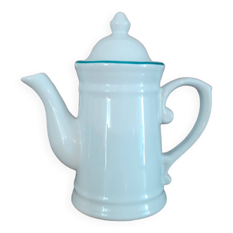 Cafetière/ théière en faïence blanche