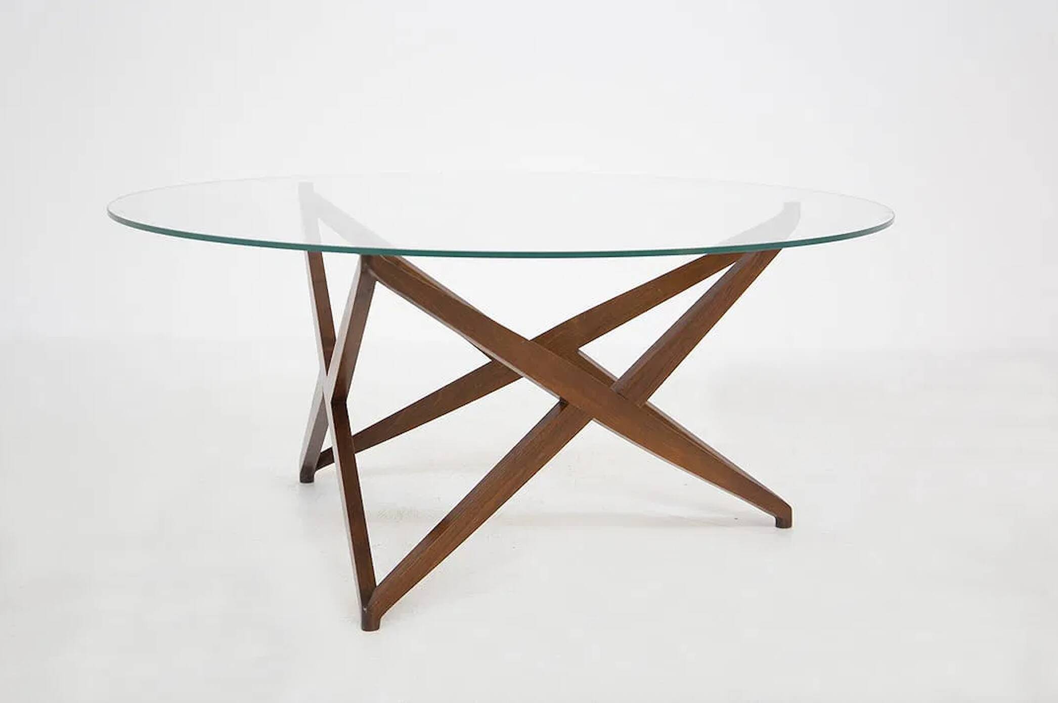 Angelo Ostuni coffee table with a sculptural base.