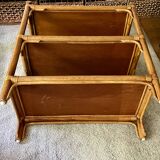 Rattan & cane side table - Very good condition