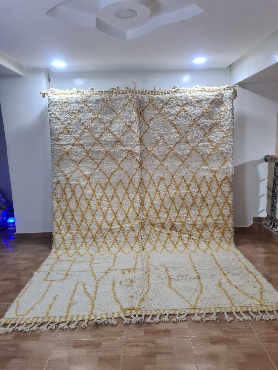 Handmade wool Berber rug 300X200 cm