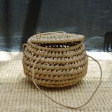 Basket ball braided wicker