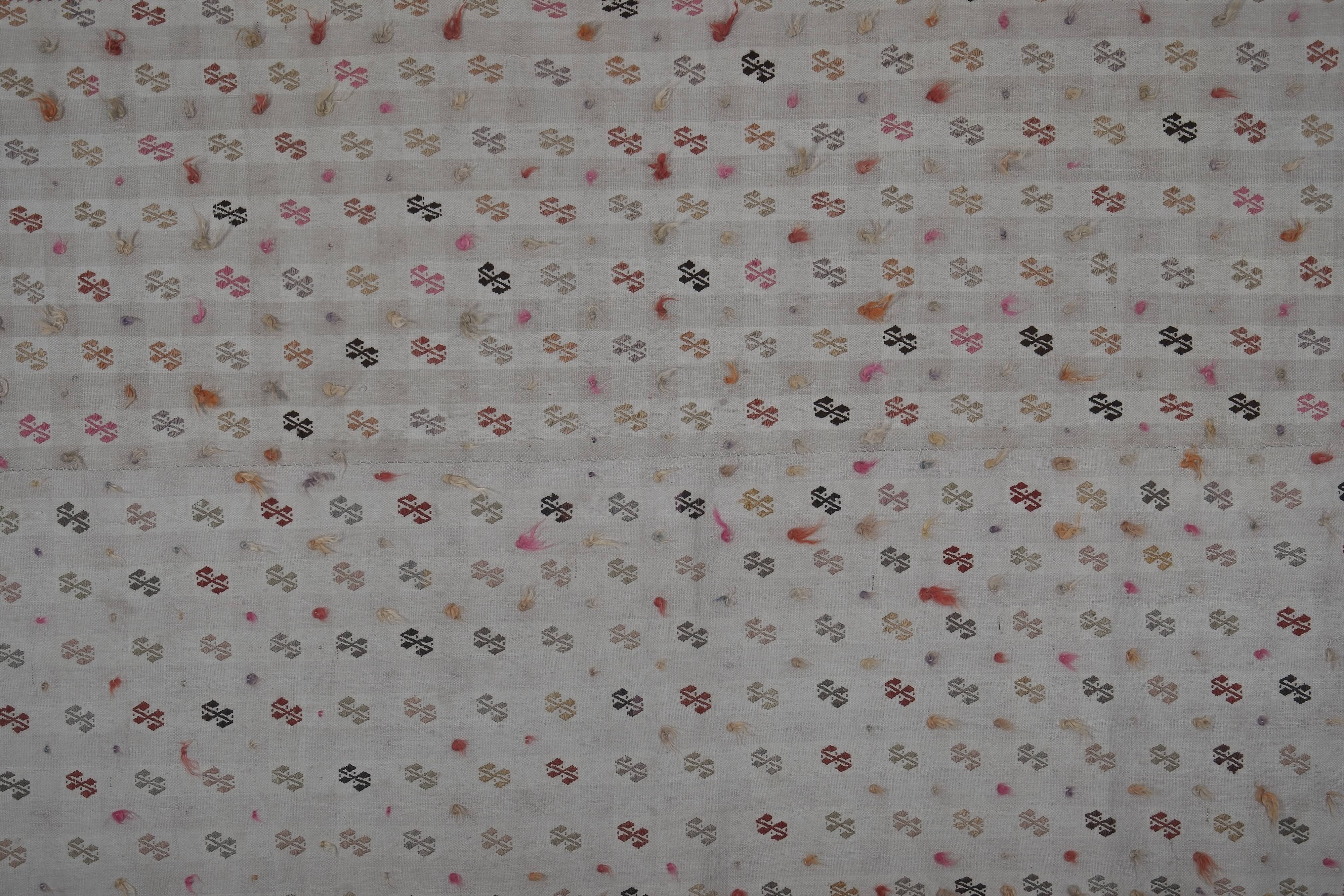 Vintage Turkish Oushak Rug Handwoven 144x260 cm