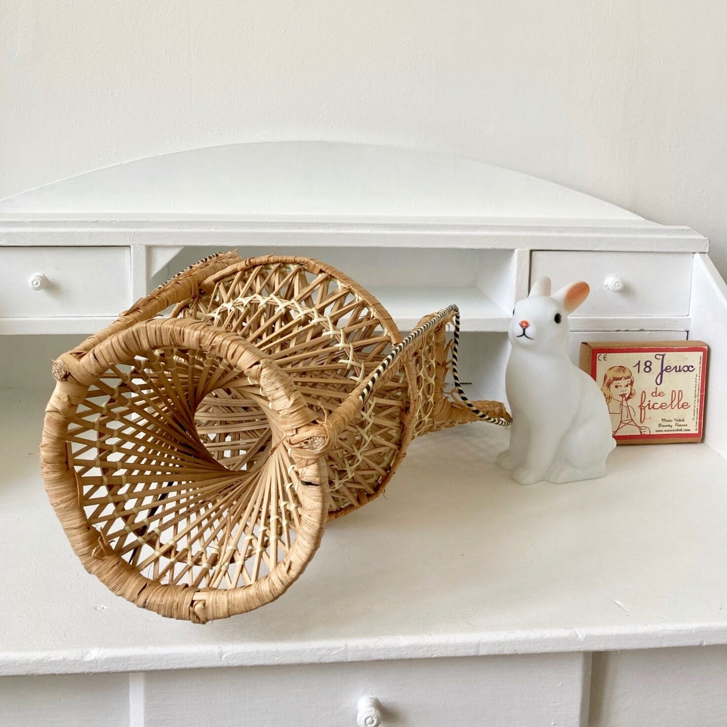 Pair of vintage doll armchairs