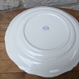 Round dish decorated with a bouquet of flowers Saint Amand Vieux Strasbourg