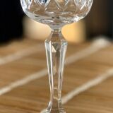 6 crystal wine glasses, 1980