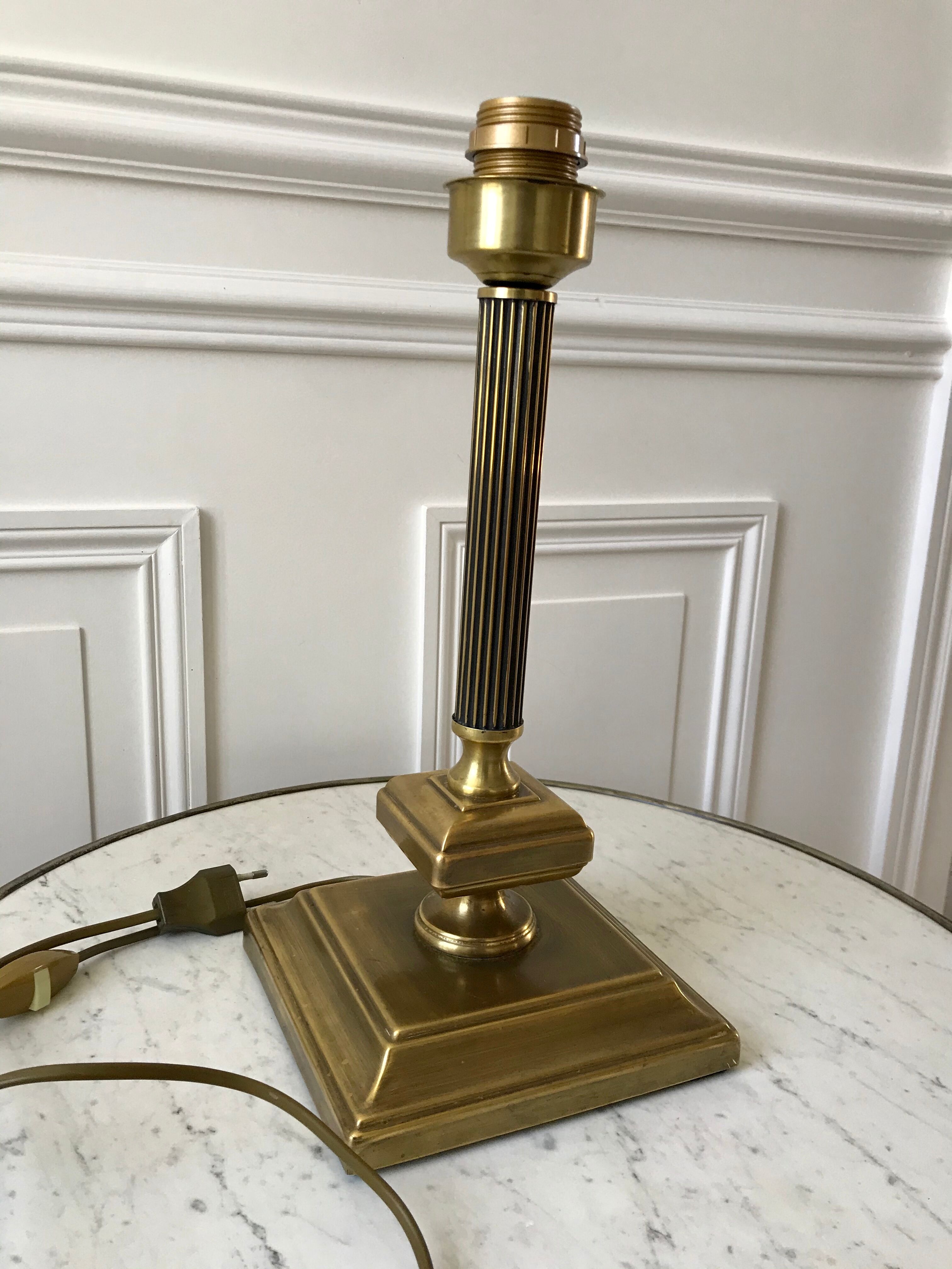 Art Deco brass lamp 30s