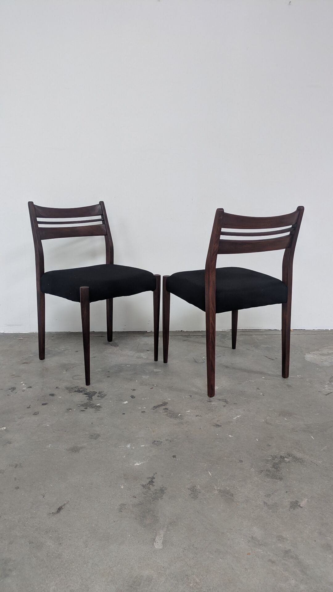6 chaises vintage design scandinave