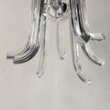 Lustre en cristal design italien années 70