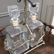 Paire de carafes à whisky vintage