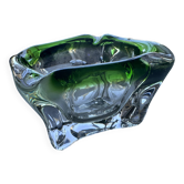 Green crystal ashtray