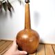 Pied lampe vintage bois tourné brut
