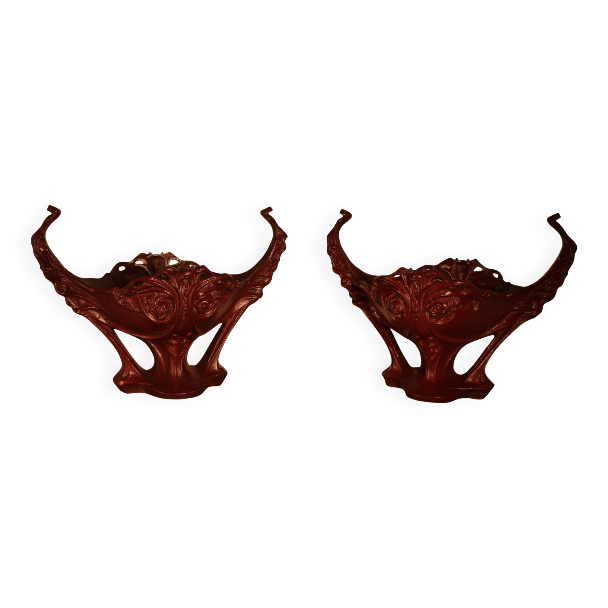 Pair of Art Nouveau planters