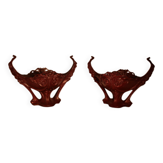 Pair of Art Nouveau planters