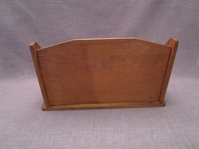 Antique oak letter holder