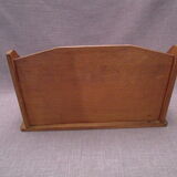 Antique oak letter holder