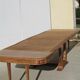 Art Deco table, cradle foot, opening, up to 18 people