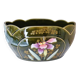 Planter, art nouveau, iris, enameled ceramic, signed Gustave De Bruyn, Fives-Lille