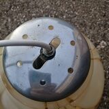 Vintage marbled Murano glass pendant light.