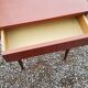 Bedside of the 60s in mahogany conical feet