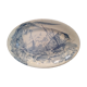 Faience dish of clairefontaine decor marine