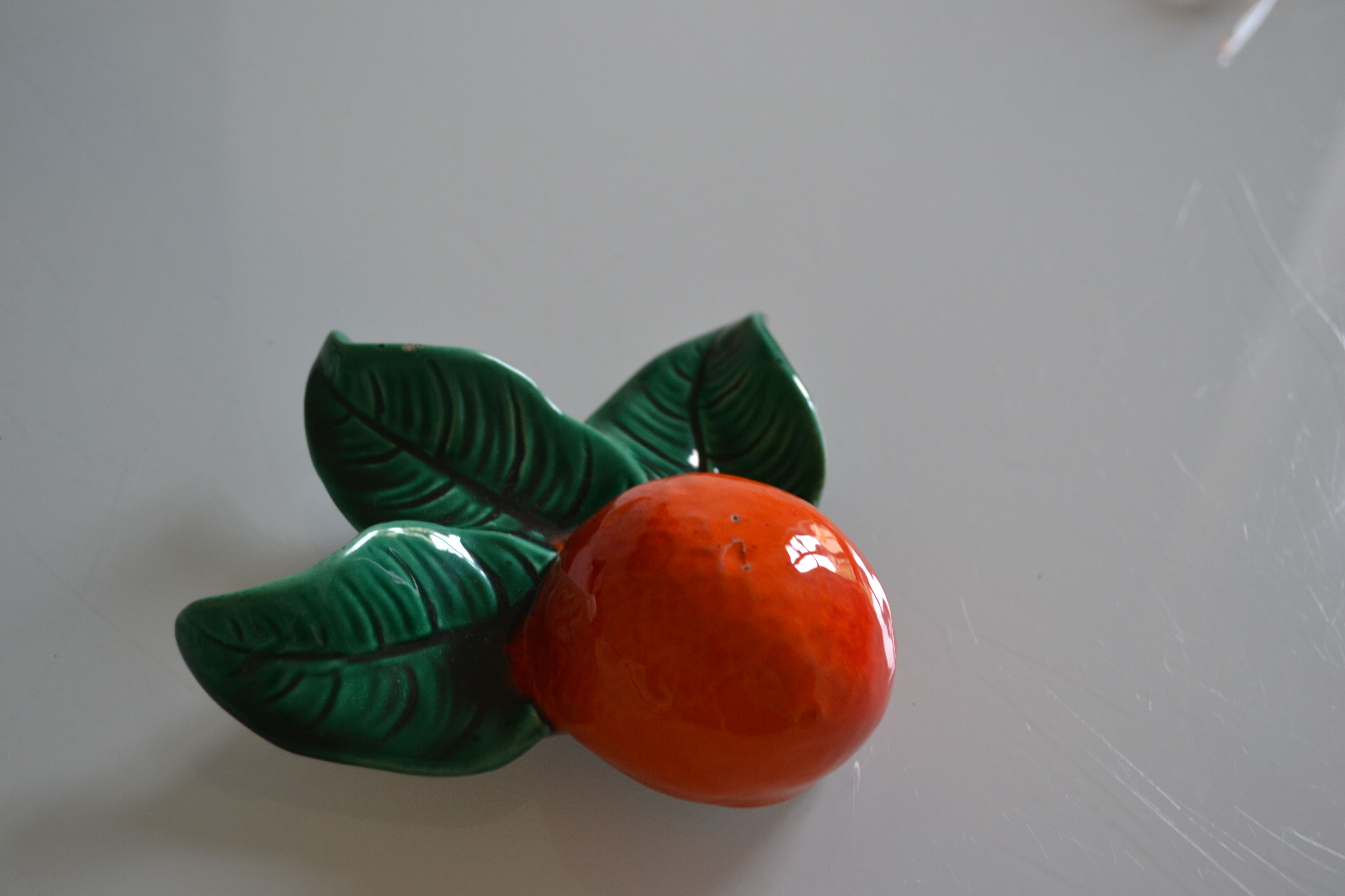 Orange in ceramic signs albert ferlay in vallauris around 1960