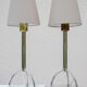 Lampes de table Skymning Art Déco scandinave minimalistes en chrome et verre par Ehlén Johansson, ensemble de 2