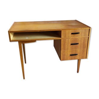 Bureau moderniste en chêne Allemagne, années 60/70