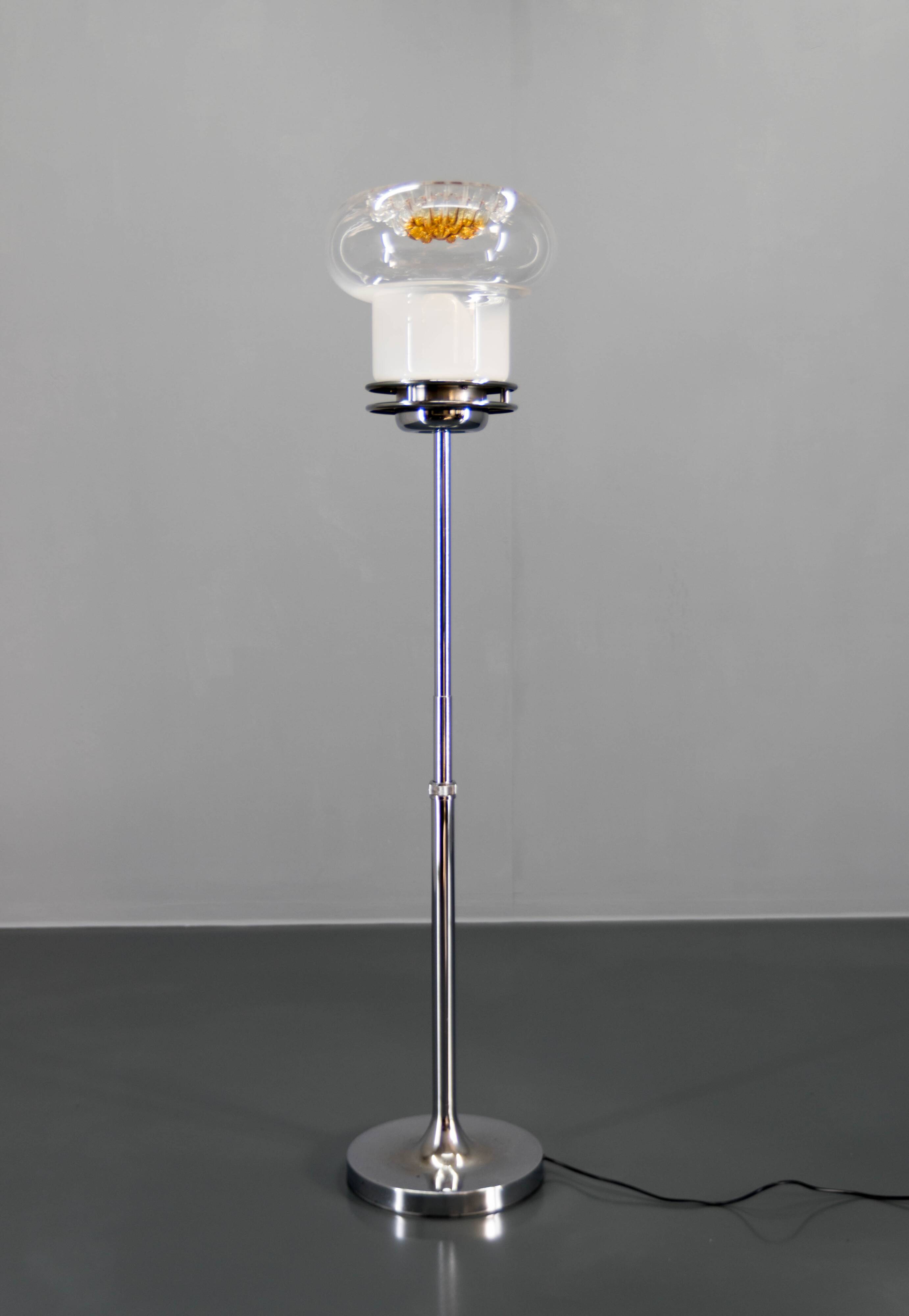 Murano Glass Floor Lamp, Italy, 1980s