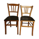 Duo de chaises de bistrot en bois
