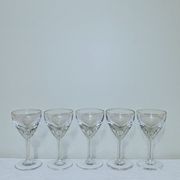 5 glasses of bistro for aperitif or digestive