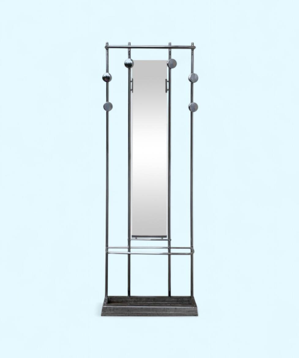 Chrome-plated aluminum entrance locker, 1950s