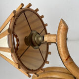 Vintage bamboo wall lamp