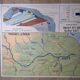Old vintage school poster 60s Pays de la Loire Bretagne Vendée