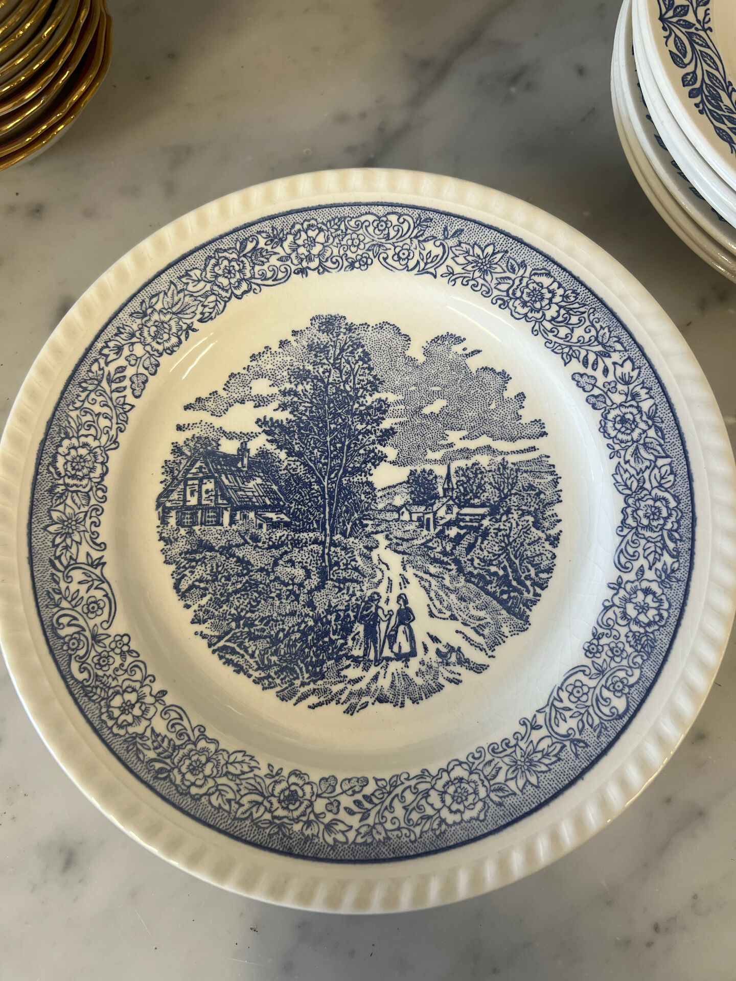 6 plates from yesteryear