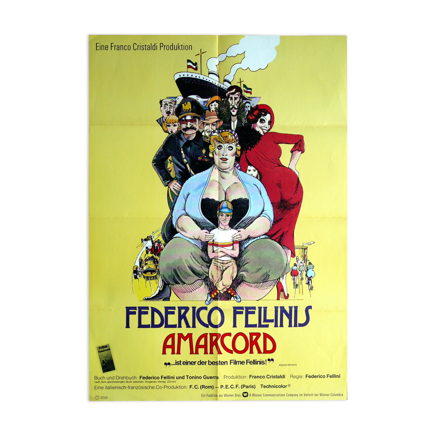 Original movie poster "Amarcord" Frederico Fellini