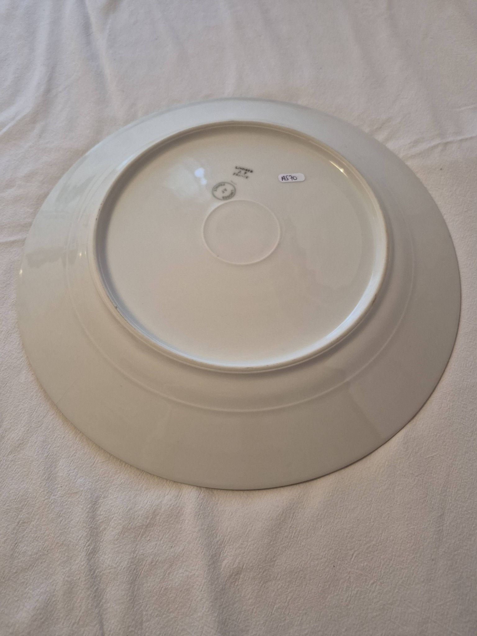 Round serving dish Art Deco, Limoges porcelain, André François, A570