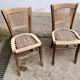 Série de 4 Chaises bistrot vintage en Corde