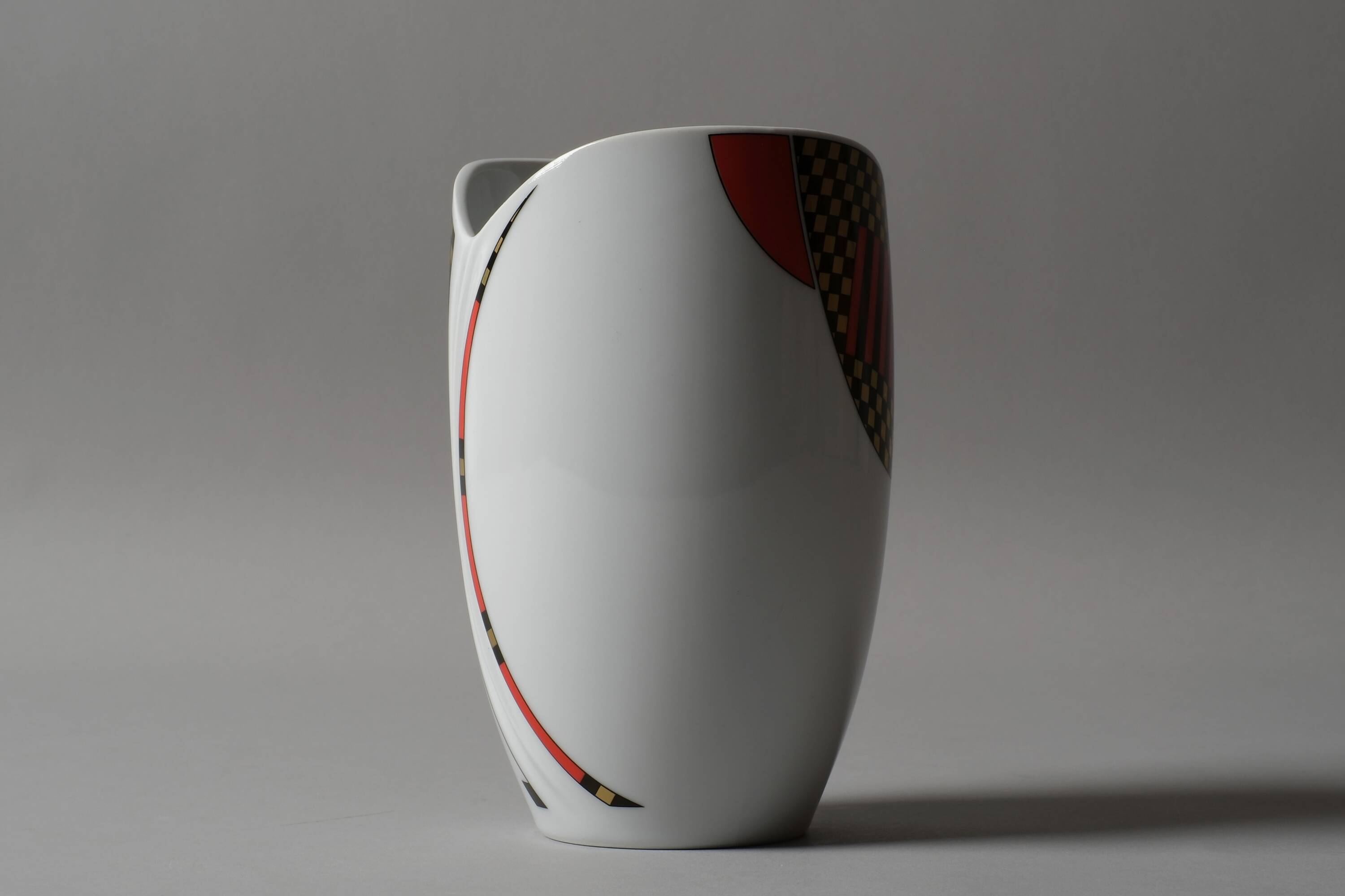 Vase Mitterteich Bavaria, géométrique postmoderne, Allemagne, années 1980