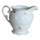 Vintage white porcelain milk jug – Romantic floral pattern