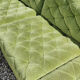 Canapé modulable en velours vert vintage Laauser