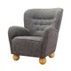 Grey armchair, Scandinavian design, production: Denmark
