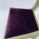 Chaise 1980 tete de belier metal velours violet vintage