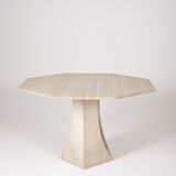 Octagonal dining table Italy 1970s