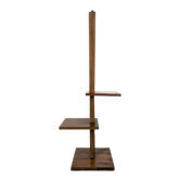 Lampadaire à tablettes moderniste en bois années 50