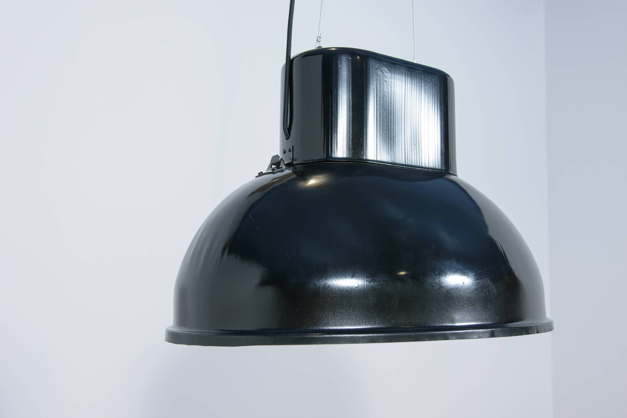 Large Industrial U-Boot Ceiling Lamp from Mesko, Poland, 1970s