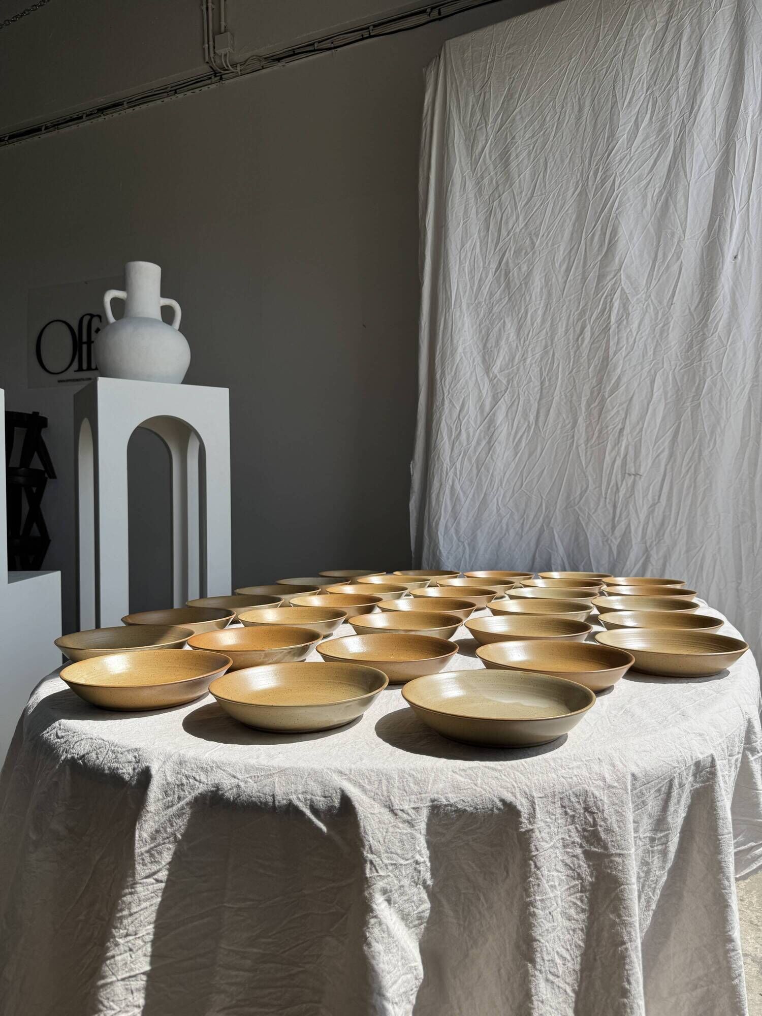 Set of 29 CNP village France D19 soup plates