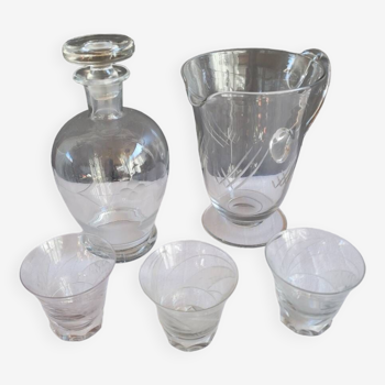 Carafe, pitcher glasses