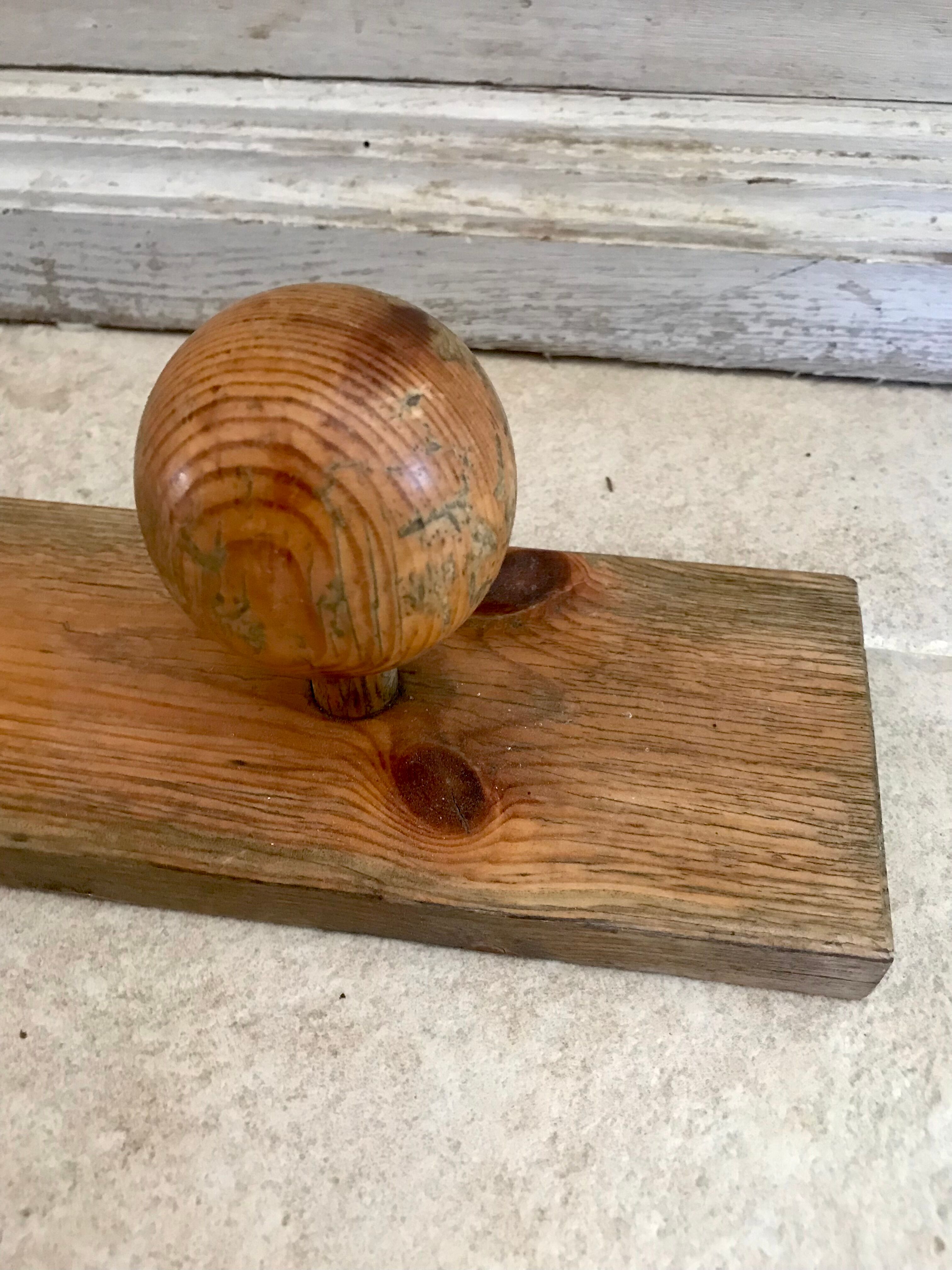 Vintage wooden coat rack