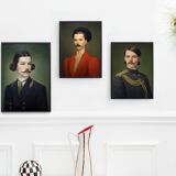 Old portrait - “Les moustachu-es” series