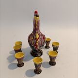 1960 Ceramics Liqueur Service Vallauris